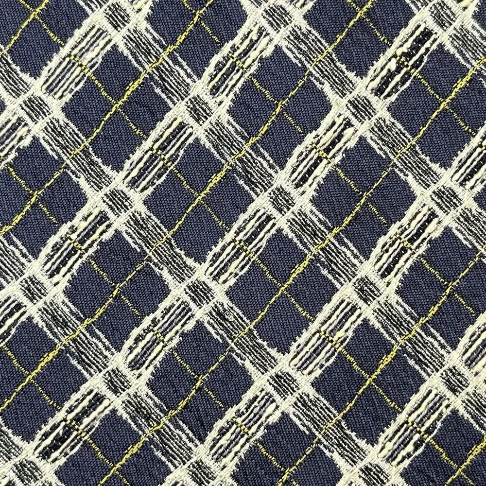 Issey Miyake IM Product 100% Silk Necktie Tie Blue Textured Geometric